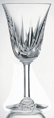 ANCIEN 6 verres à vin en cristal TAILLE ST. LOUIS BACCARAT CERDAGNE SIGNE CACHET