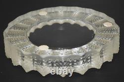 -ANCIEN CENDRIER CRISTAL LALIQUE FRANCE modèle JAMAÏQUE Collection vitrine D