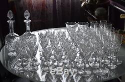 ANCIEN GRAND 6 verres à VIN en cristal ST. LOUIS chaque pièce signée