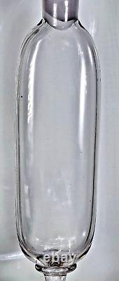 ANCIEN POT de PHARMACIE APOTHICAIRE VERRE SOUFFLÉ CRISTAL TAILLÉ VIOLINE XIXème