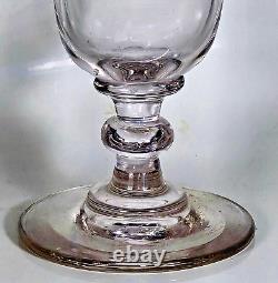 ANCIEN POT de PHARMACIE APOTHICAIRE VERRE SOUFFLÉ CRISTAL TAILLÉ VIOLINE XIXème