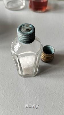 ANCIEN SAC DE VOYAGE, Trousse De Toilette Cristal Et Verre XIXe, MALLE ANTIQUE BAG