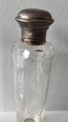 ANCIEN SAC DE VOYAGE, Trousse De Toilette Cristal Et Verre XIXe, MALLE ANTIQUE BAG