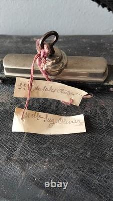 ANCIEN SAC DE VOYAGE, Trousse De Toilette Cristal Et Verre XIXe, MALLE ANTIQUE BAG