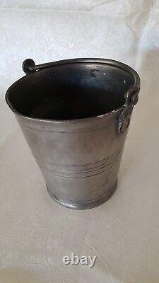 ANCIEN SEAU EN ÉTAIN SEAU A BÉNIR FIN XIX eme 3 POINÇONS