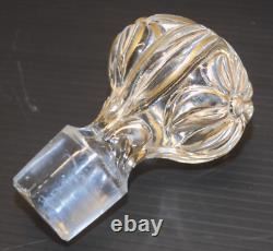 - ANCIEN SERVICE de TOILETTE CRISTAL SAINT LOUIS Fleurs de Violette dorure D