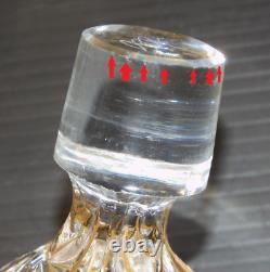 - ANCIEN SERVICE de TOILETTE CRISTAL SAINT LOUIS Fleurs de Violette dorure D