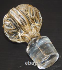 - ANCIEN SERVICE de TOILETTE CRISTAL SAINT LOUIS Fleurs de Violette dorure D