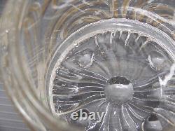 - ANCIEN SERVICE de TOILETTE CRISTAL SAINT LOUIS Fleurs de Violette dorure D