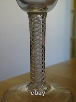 ANCIEN VERRE A PORTO APERITIF VERRERIE SOUFFLER BOUCHE AIR TWIST 18 EME ht 12 cm
