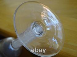 ANCIEN VERRE A PORTO APERITIF VERRERIE SOUFFLER BOUCHE AIR TWIST 18 EME ht 12 cm
