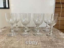 Ancien 6x Grand Verre Eau Vin Cristal BACCARAT Forme 9538 Taille 5777 15cm