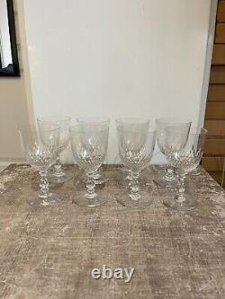 Ancien 6x Grand Verre Eau Vin Cristal BACCARAT Forme 9538 Taille 5777 15cm