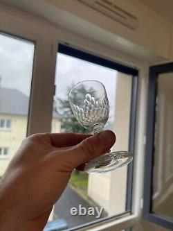 Ancien 6x Verre Vin Liqueur Cristal BACCARAT Forme 9538 Taille 5777 13cm