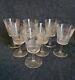 Ancien 7 Verres À Eau Cristal Baccarat Ou Saint Louis GRAVÉ Non SIGNÉ
