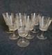 Ancien 7 Verres &Agrave; Eau Cristal Baccarat Ou Saint Louis GRAV&Eacute; Non SIGN&Eacute;