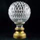 Ancien BOULE D'ESCALIER Cristal Nid d'Abeille BACCARAT crystal stair ball/19th