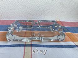 Ancien Cendrier Rectangle Cristal De Baccarat Estampillé Occasion Rayures