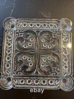 Ancien Dessous De Plat En Cristal Taillé De Baccarat