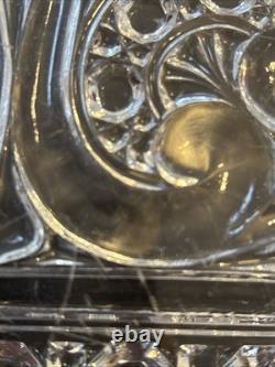 Ancien Dessous De Plat En Cristal Taillé De Baccarat