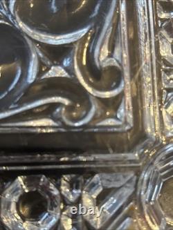 Ancien Dessous De Plat En Cristal Taillé De Baccarat