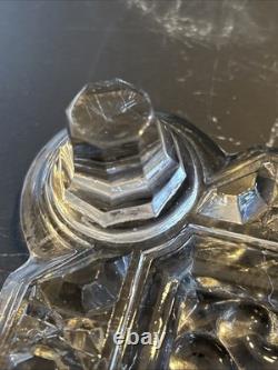Ancien Dessous De Plat En Cristal Taillé De Baccarat