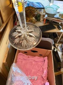 Ancien Ensemble Service Set 10 Verre Liqueur Vin Eau Baccarat Cristal Lagny