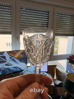 Ancien Ensemble Service Set 10 Verre Liqueur Vin Eau Baccarat Cristal Lagny