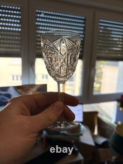 Ancien Ensemble Service Set 10 Verre Liqueur Vin Eau Baccarat Cristal Lagny