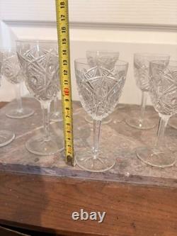 Ancien Ensemble Service Set 10 Verre Liqueur Vin Eau Baccarat Cristal Lagny
