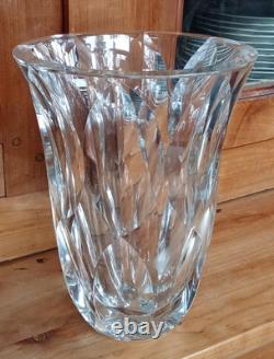 Ancien Grand Vase Cristal Taillé Saint Louis Antique Crystal Vase