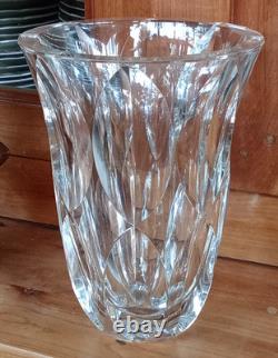 Ancien Grand Vase Cristal Taillé Saint Louis Antique Crystal Vase