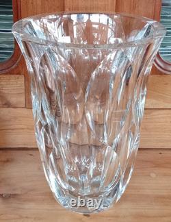 Ancien Grand Vase Cristal Taillé Saint Louis Antique Crystal Vase