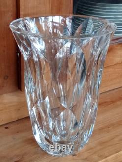 Ancien Grand Vase Cristal Taillé Saint Louis Antique Crystal Vase