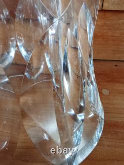 Ancien Grand Vase Cristal Taillé Saint Louis Antique Crystal Vase