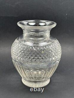 Ancien Grand Vase en Cristal Lourd Taillé Saint Louis Modèle Trianon