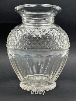 Ancien Grand Vase en Cristal Lourd Taillé Saint Louis Modèle Trianon
