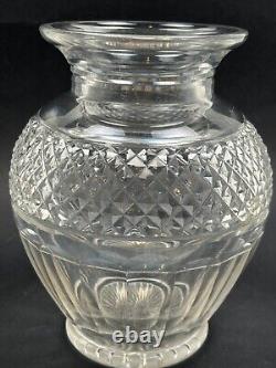 Ancien Grand Vase en Cristal Lourd Taillé Saint Louis Modèle Trianon