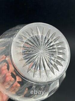 Ancien Grand Vase en Cristal Lourd Taillé Saint Louis Modèle Trianon