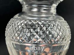 Ancien Grand Vase en Cristal Lourd Taillé Saint Louis Modèle Trianon
