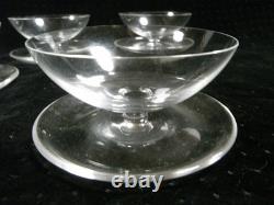 Ancien Lot 5 Coupes A Glace En Cristal Service Coupelles A Fruit Dessert