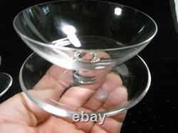 Ancien Lot 5 Coupes A Glace En Cristal Service Coupelles A Fruit Dessert