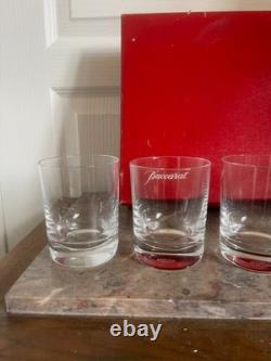 Ancien Lot x5 Coffret Verre Whisky Cristal BACCARAT modèle Perfection