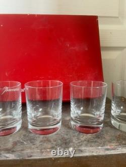 Ancien Lot x5 Coffret Verre Whisky Cristal BACCARAT modèle Perfection