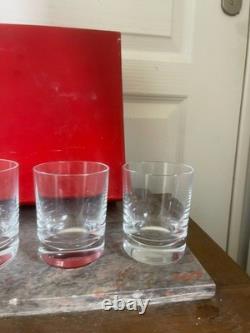 Ancien Lot x5 Coffret Verre Whisky Cristal BACCARAT modèle Perfection