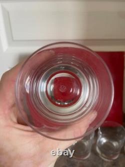 Ancien Lot x5 Coffret Verre Whisky Cristal BACCARAT modèle Perfection