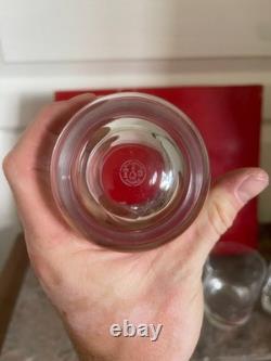 Ancien Lot x5 Coffret Verre Whisky Cristal BACCARAT modèle Perfection