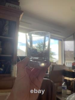 Ancien Lot x5 Coffret Verre Whisky Cristal BACCARAT modèle Perfection
