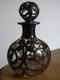 Ancien Petit Flacon Cristal Et Monture Argent Massif Style Art Nouveau