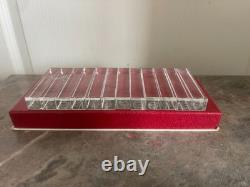 Ancien Porte Couteau Cristal BACCARAT Carré Rectangle